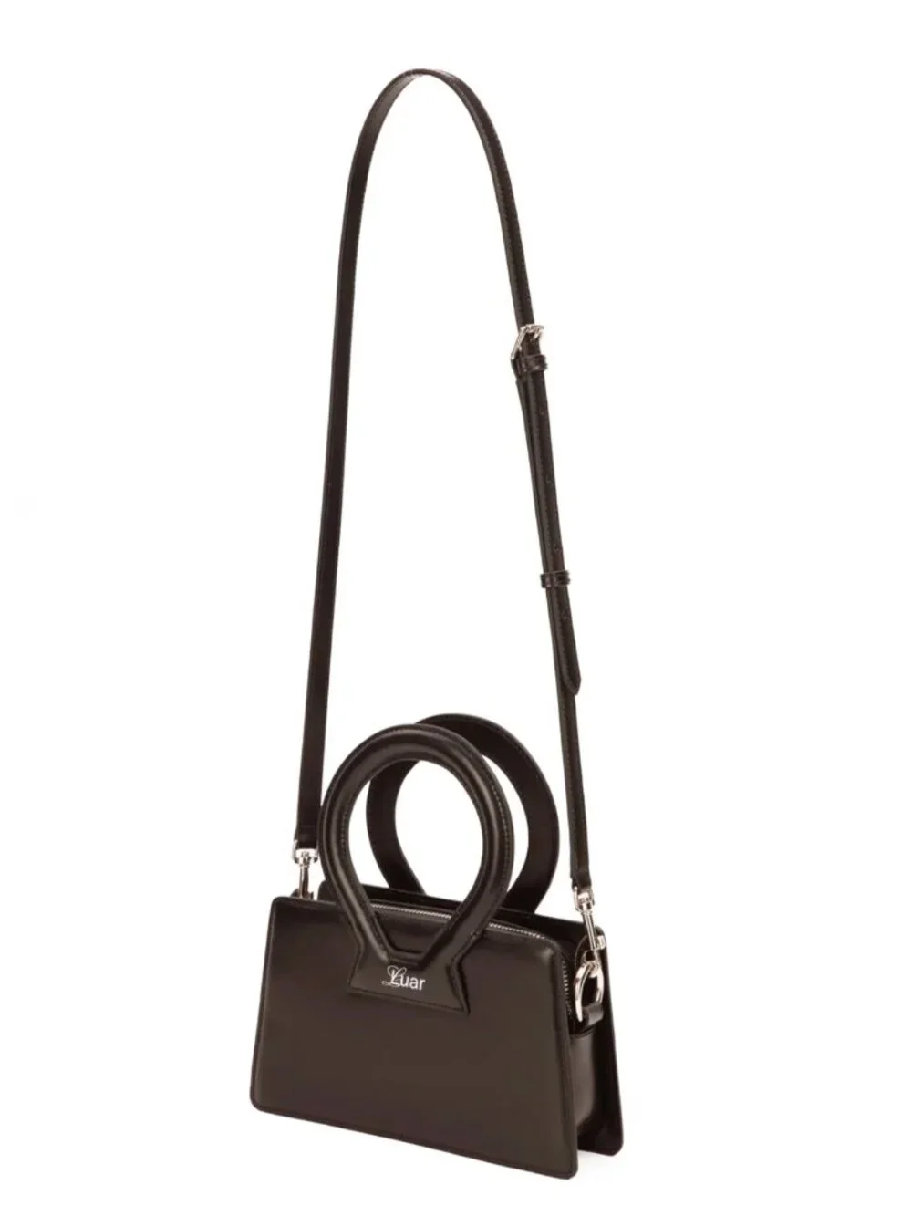 LUAR Small Ana in Smooth Brown Leather
